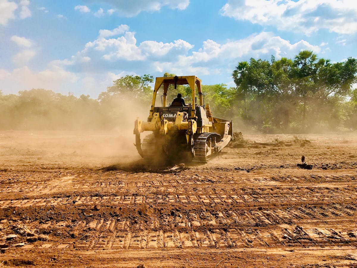 Land clearing and lot preparation for real estate development